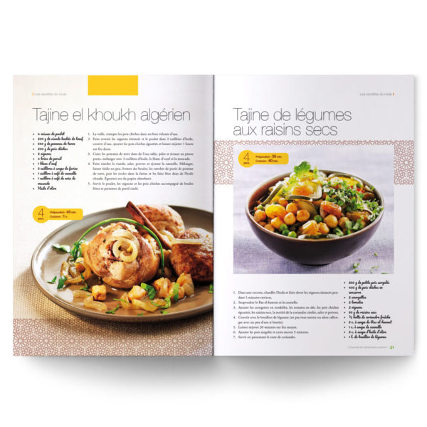 Magazine L'Essentiel de l'alimentation positive – Recettes du sud (tajine, couscous, houmous, taboulé...)