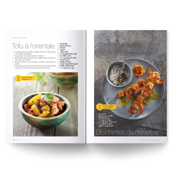 Magazine culinaire spécial Asie avec recettes et découvertes de produits