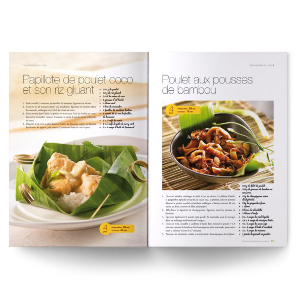Magazine culinaire spécial Asie avec recettes et découvertes de produits